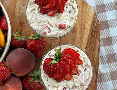 STRAWBERRY DESSERT SALAD (WITH TOFFEE)