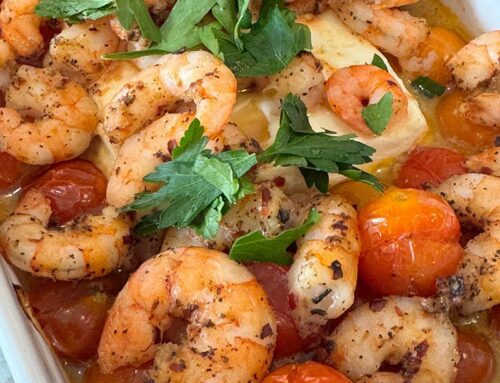 BAKED FETA SHRIMP AND TOMATOES